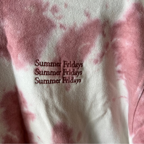 Summer Fridays 2 Piece Pink Tie Dys Sweat Pants & Sweat Shirt (set) ☁️ - Picture 7 of 16